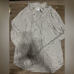 Old Navy Gray Plaid Shirt